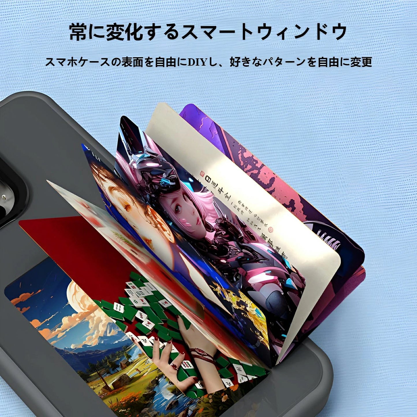🥇【6月売上No.1!今月の感動ベストセラー】 Yoriva™ 想いを映すプロジェクションスマホケース